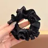 Scrunchie retrô com estampa de leopardo cor de café para outono, estilo coreano, moderno, versátil, elástico durável para rabos de cavalo e acessórios de cabelo