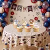 Banner de cumpleaños temático de béisbol transfronterizo, banner de estilo deportivo americano, decoración colgante en espiral, adorno para pastel y artículos decorativos