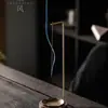 Portainciensos Invertido Hecho de Madera de Nogal, Base Creativa para Incienso, Quemador de Incienso Zen de Sándalo Anti-Goteo, Bandeja para Incienso, Soporte para Incienso