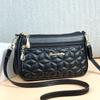 Bolsa Feminina de Ombro Transversal de Couro Macio de Grande Capacidade para Mães, Bolsa Casual para Compras e Supermercado, Bolsa Pequena