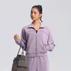 Moda Modal para Viajar Ropa de Gimnasia de Dos Piezas de Gama Alta con Caída Pantalones Rectos de Pierna Ancha Traje Deportivo Casual para Mujer