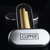 Autêntico Isqueiro CLIPPER Clifford Roda Fogo Aberto Presente Promocional Publicitário Gravação de logo