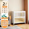 Estante de Livros com Porta de Vidro de Aço para Casa à Prova de Poeira Estante para Livros Infantis Gabinete de Exibição de Figuras de Espaço com Luz Gabinete Ita Gabinete de Lata