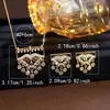 Set de Collar y Pendientes de Zirconia Lujo Ligero Accesorios para Vestido de Novia de Boda Joyería Árabe de Oriente Medio Brillante para Mujer Forma de Gota de Agua