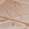 Galvanoplastia em Ouro Real Elegante Corrente para Clavícula Design de Nicho Feminino Zircônia Colar Geométrico Personalizado Colar Corrente de Joias de Celebridade da Internet