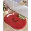 Alfombrilla de Piso Estilo Ins Fresca y Sencilla Imitación de Cachemir Fruta Alfombrilla para Pies Absorbente de Baño Alfombrilla Decorativa para Pies junto a la Cama de Dormitorio Venta al por Mayor