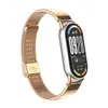 Adequado para Pulseira Xiaomi Mi Band 11 Fivela Milanesa Aço Inoxidável Pulseira Trançada Personalizada para Xiaomi Mi Band 10/9/8