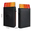 Portatarjetas de Identificación Personalizado, Funda Protectora con Localizador Airtag, Portatarjetas Multifunción Anti-Desmagnetización RFID, Cartera para Hombre