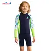 Dive&Sail Nuevo Traje de Buceo para Niños de 1.5 mm Traje de Baño de Buceo Caliente Dividido para Hombres Traje Espesado para Surf y Snorkel