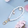 Colgante Reina de Perlas Llavero Accesorio Cadena para Bolso Correa Cruzada para Hombro Mochila Pequeña Versátil
