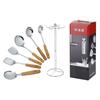 Juego de cuchara espátula de acero inoxidable 201 utensilios de cocina menaje de cocina para el hogar traje resistente a altas temperaturas suministros para hotel juego completo