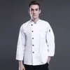 Ropa de trabajo de chef de catering, manga larga, estilo chino, para hotel, restaurante, cocina, otoño e invierno.