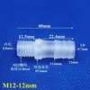 Conector de Manguera de Púa con Rosca Exterior de Plástico M10 Recto Conector de Púa para Manguera Conector de Manguera de Plástico PP con Rosca Exterior