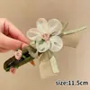 Elegante pasador de pelo floral, nuevo estilo 2026, en una hermosa paleta de colores, perfecto para crear peinados recogidos, un accesorio para el cabello simple y chic para otoño e invierno, con un diseño de pinza de pato delicado y lujoso