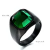 Anillo geométrico de acero inoxidable de moda europea y americana para primavera, accesorio de negocio para ir al trabajo