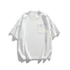 Camiseta para Hombre Acu de Manga Corta con Bloques de Color y Bolsillos, Talla Grande, Cuello Redondo, Nueva Llegada Verano 2026.