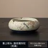 Cenicero de porcelana azul y blanca con diseño de ángel volador de Dunhuang, evita que las cenizas vuelen, recipiente de alta gama para residuos y posos de té de mesa de té del hogar para uso en la oficina