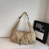 2025 Nuevo Otoño Gran Capacidad Un Hombro Cruzado Casual Bolso Grande Alto Valor Práctico Cordón Color Sólido Bolso Tote