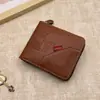 Bestseller Transfronterizo Cartera para Hombre Porta Tarjetas Corto Venta al por Mayor de Fábrica Porta Tarjetas para Hombre Bolsillo con Cremallera Billetera para Monedas Cartera con Cremallera para Hombre