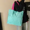 Bolsa Nuvem Estilo Japonês, Bolsa Tote de Ombro Dobrável Portátil para Armazenamento, Bolsa de Compras com Zíper de Grande Capacidade, Impermeável