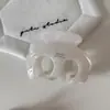 Serie de Color Caramelo Retro Pinza de Alto Nivel Versátil Etiqueta Dorada Acetato Pinza de Tiburón para el Cabello Accesorios para el Cabello Nuevo Estilo para Mujeres