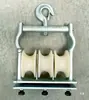 Puxador de Cabo Três em Um de Alta Qualidade com Diâmetro Grande, Roda de Nylon Resistente ao Desgaste e Canaleta para Cabo de Aço para Pendurar e Sentar