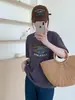 Camiseta de Algodón Copo de Nieve de Verano con Cuello Redondo, Corte Ajustado, Mangas Cortas Versátiles, Suministro Directo del Fabricante, Disponible para Dropshipping