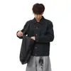 Jaqueta Jeans Patchwork Masculina Nova Outono 2026 Casaco Marca Japonesa Tendência de Alta Qualidade Solta Tamanho Grande Top Tendência