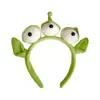 Diadema de Personaje de Dibujo Animado Japonés y Coreano, Alien de Tres Ojos, Tiburón, Cabeza de Dinosaurio, Pinza para el Cabello para Lavarse la Cara, Estilo de Diadema Original y Lindo