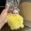 Boneca Fofa de Pelo de Raposa Real Chaveiro de Carro Pingente Boneca de Pelúcia Ins Bolsa de Boneca Pendente de Bolsa Presente