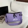 2025 Nova Bolsa de Nylon Impermeável Estilo Bolinho Coreano Feminina para Trabalho e Deslocamento Bolsa Transversal Leve para Caminhada Bolsa de Ombro Pequena para Celular