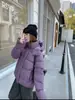 Jaqueta acolchoada estilo LULU com cinco bolsos para mulheres, modelo curto, moda 2026, com capuz, ajustada, espessa, casaco de inverno quente