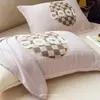 Toalla de Almohada de Gasa de Algodón Puro de Cuatro Capas Clase A, un Par de Toallas de Almohada de Dibujos Animados, Anti-Aceite, Nuevos Estilos de Protectores de Almohada para Todas las Estaciones