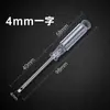 Chave de Fenda com Cabo de Cristal Transparente Mini Chave de Fenda Ecológica Brinquedo Presente 23mm 4mm 5mm Chave de Fenda Phillips e de Fenda