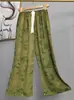 Pantalones de pijama de algodón para mujer, verano, finos, estampados, casuales, de pierna ancha, pueden usar mujeres embarazadas, comercio exterior, pantalones de talla grande