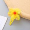 Dulce coreano para niños Flor de cinco pétalos color caramelo Adorno para la cabeza pequeño y fresco Horquilla para niña Accesorios para el cabello de princesa Clip Bb Lindo