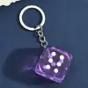 Llavero de Dados de la Suerte Colgante Personalizado de Moda Diseño Tridimensional Accesorio para Bolso de Mujer Joyería con Diseño Creativo