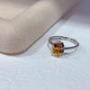 Primavera 2024 novo anel de prata S925 banhado a platina cravejado com citrino JR3466-4 5 * 7mm 1ct ao vivo