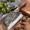 Juego de dos cuchillos de cocina de doble propósito, forjados y cortados a mano de Longquan, cuchillo de corte de acero inoxidable para cocina doméstica, cuchillo de cocina afilado