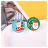 Feliz Navidad FelizNavidad pegatinas redondas para empaque pegatinas con elementos navideños 12 piezas pegatinas de sellado
