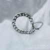 Pulsera de Acero de Titanio Ins para Hombre Estilo Coreano Barra Agresiva Distintiva Hip-Hop Trendy Pulsera para Hombre Pulsera para Estudiantes