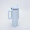 Taza de Hielo de Acero Inoxidable 304 de Tercera Generación para Comercio Exterior, 40 oz, con Asa, Gran Capacidad, Taza para Coche con Popote, Taza Térmica
