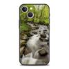 Aplicable a la carcasa del teléfono móvil iPhone 15 con diseño horizontal y silencioso.