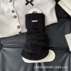 Nuevos Calcetines Negros Estilo Universitario Versátiles de Media Pantorrilla para Mujer Otoño e Invierno Cálidos de Punto Estilo Perezoso Calcetines para la Pantorrilla Chaqueta