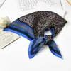 Pañuelo de Seda Satinada, Pañuelo Cuadrado Pequeño Femenino, Elegante Francés de Alta Gama para Vestir Profesional con Pañuelo para Camisa 70x70