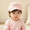 Gorra de béisbol para bebé, estilo coreano, versátil, elegante con letras, a prueba de viento para uso en exteriores, gorra fina para proteger del sol para primavera y otoño, unisex