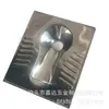 Inodoro de Sentadillas con Descarga de Agua de Acero Inoxidable al por Mayor Material 304 Más Deflector para Prevenir Salpicaduras de Agua Inodoro de Sentadillas de Acero Inoxidable