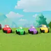Figuras de Trator Agrícola para Artesanato em Resina em Várias Cores com Designs Fofos e Acabamento Exquisito Podem Ser Usadas para Decoração de Mesa