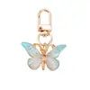 Chaveiro Borboleta Gradiente Colorido Criativo Estiloso Popular Pingente de Bolsa Borboleta Colorida Pingente Simples para Bolsa de Fone de Ouvido