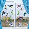 Explosiones transfronterizas pegatinas de adsorción electrostática de colibrí pegatinas de vidrio anti-impacto de aves pegatinas para ventana decoración del hogar pegatinas impermeables